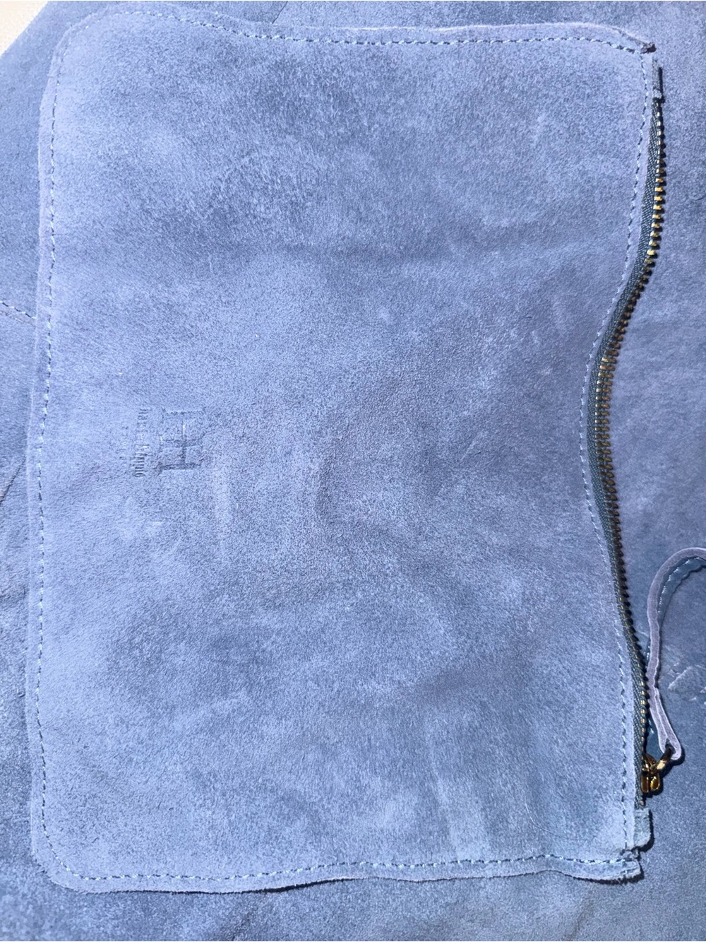 Haute Hippie Blue Suede Bag in Navy - Picture 3 of 3